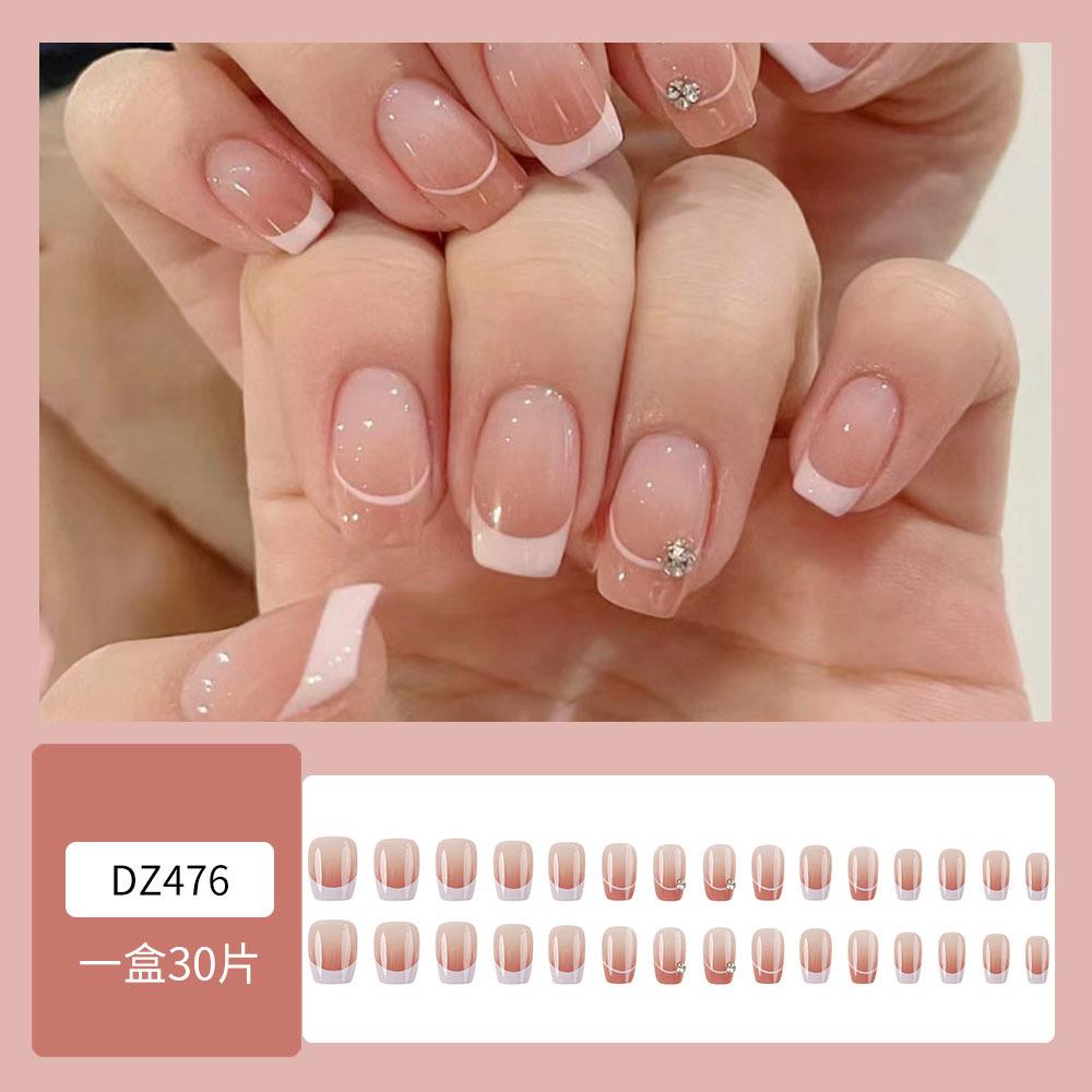 1 Pc Silver Glitter Butterfly Wearable Nail Sticker, Handmade Wearable Nail Art
