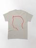 Depeche Mode Andy Fletch Fletcher Profile Red Outline Black Background Classic T-Shirt