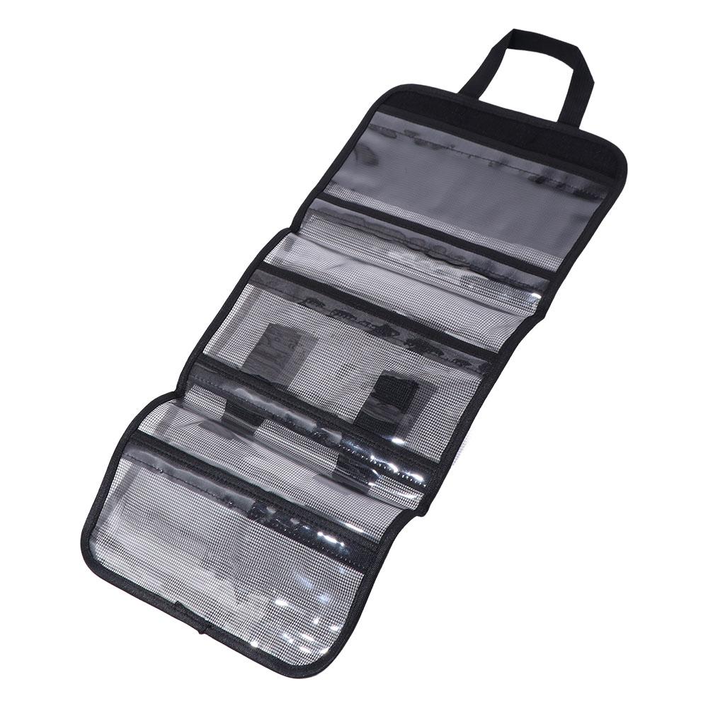 

Breathable Fishing Lure Bag Dirt Resistant Large Capacity Fishing Tackle Case Transparent Handbag Lure Storage Bag Gear Tools чорний