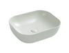 Bella Countertop Washbasin 50.5X40.5 CM Oval Light Grey Matt