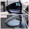 Car Rearview Mirror Rain Eyebrow Decoration Cover Trim For Geely Zeekr 001  -  Chrome Black Accessories Exterior Styling