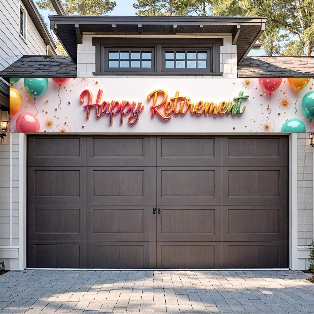 Celebratory Design Photo Prop Party Backdrop Party Decoration for Indoor Decoration Party Background Retirement Gatherings