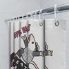 Cute Possum Skateboard Shower Curtain Funny Possums Decor Bathroom Set Washable Waterproof Home Decor Gifts Possum Lover
