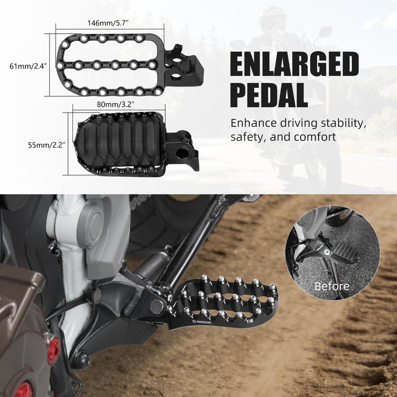 For Honda 2020-2025 CRF1100L Africa Twin CRF1100L Adventure Sports Wider Footpegs Footrests Africa Twin CRF1100L CRF 1100 L ADV