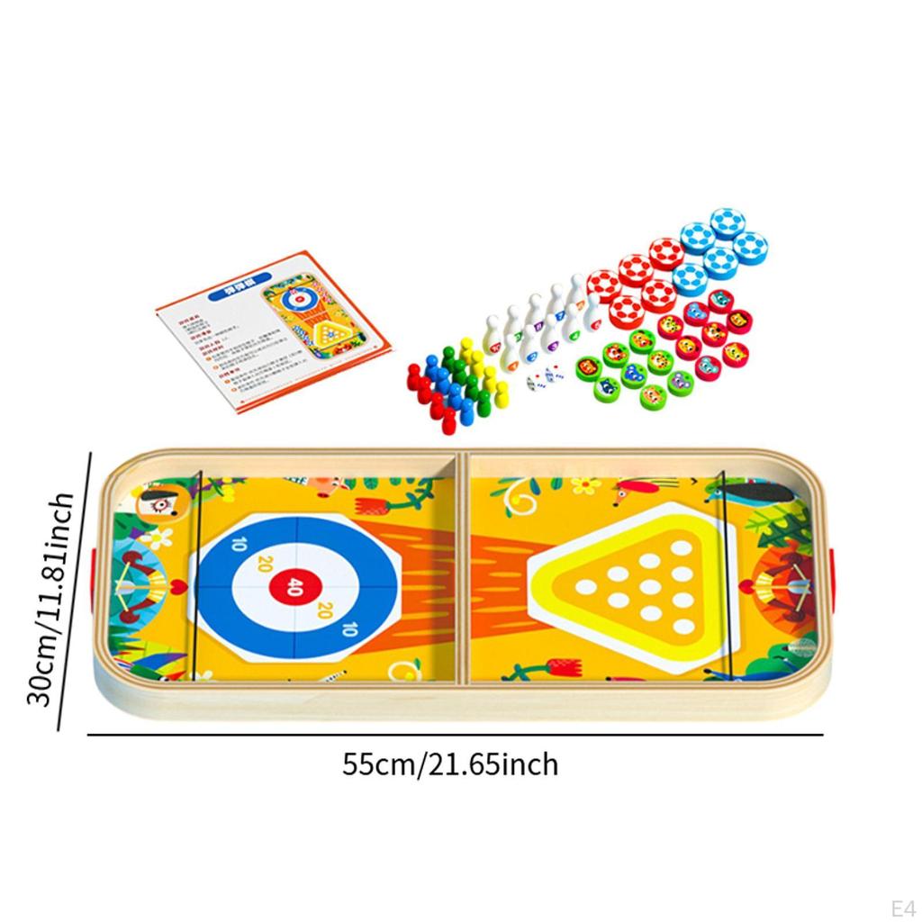 Desktop Table Game Bowling Games Battle Portable Fun Board Wooden Hockey for