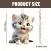 Reusable Cats Shape PVC Vehicle Ornament with Sturdy Rope Decorative Excellent for Seasonal Decors & Interior Styling