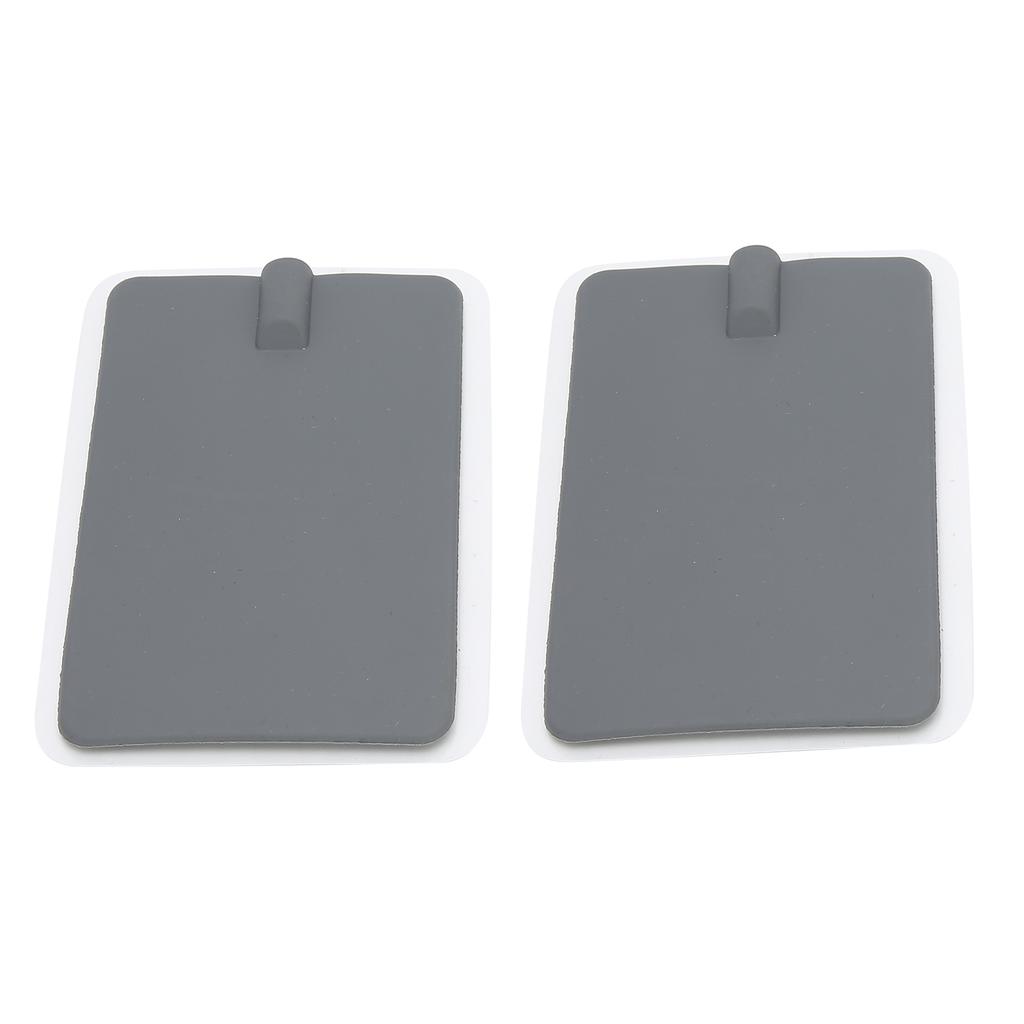 2 bucăți electrozi din silicon Plasture electrod moale pentru instrument de fizioterapie gri 7 x 11 cm