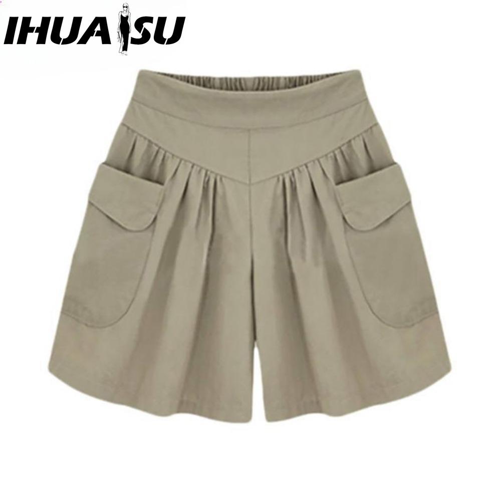 

IHUASU Женские модные повседневные летние весенние шорты XXL хаки