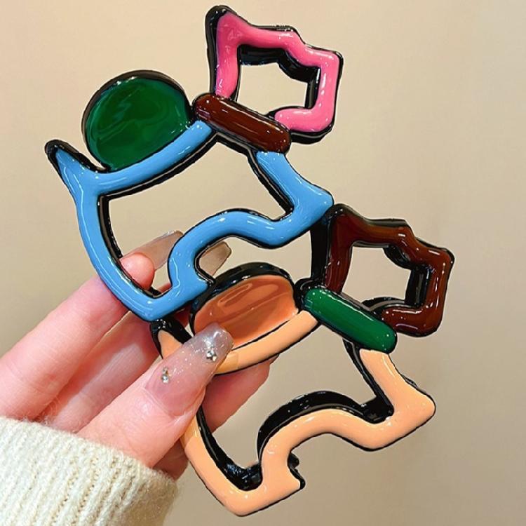 Eye Catching Puppy Lover Hair Clip Practical Hollow Claw Clip For Short Long Hair Women Girls Fashion Hair Accessories