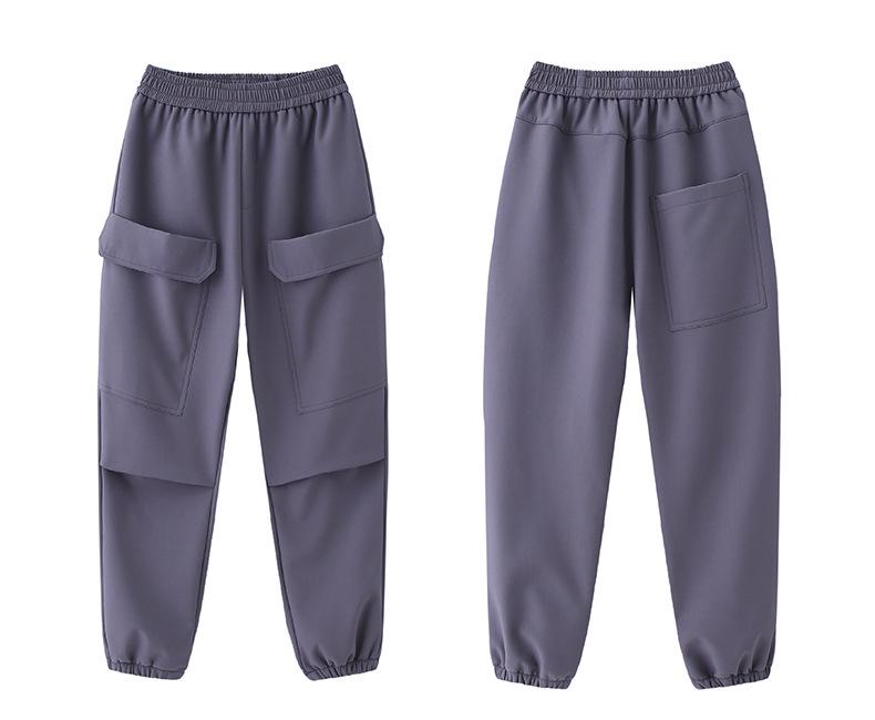 Children's Durable Sports and Workwear Pants for Boys and Girls: Spring and Autumn School Uniform and Mountaineering Options