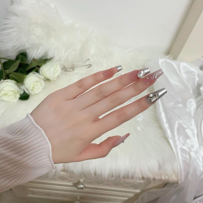 Luxurious Handmade Translucent Nail Tips for Autumn/Winter – Soft Texture, High-Class Feel