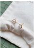 Sterling Silver Freshwater Pearl Square Stud Earrings – Elegant, Versatile, High-End Accessories for Women