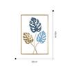 1PC Colorful Iron Leaves Modern Living Room Wall Decoration TV Sofa Background Wall Entrance Hanging