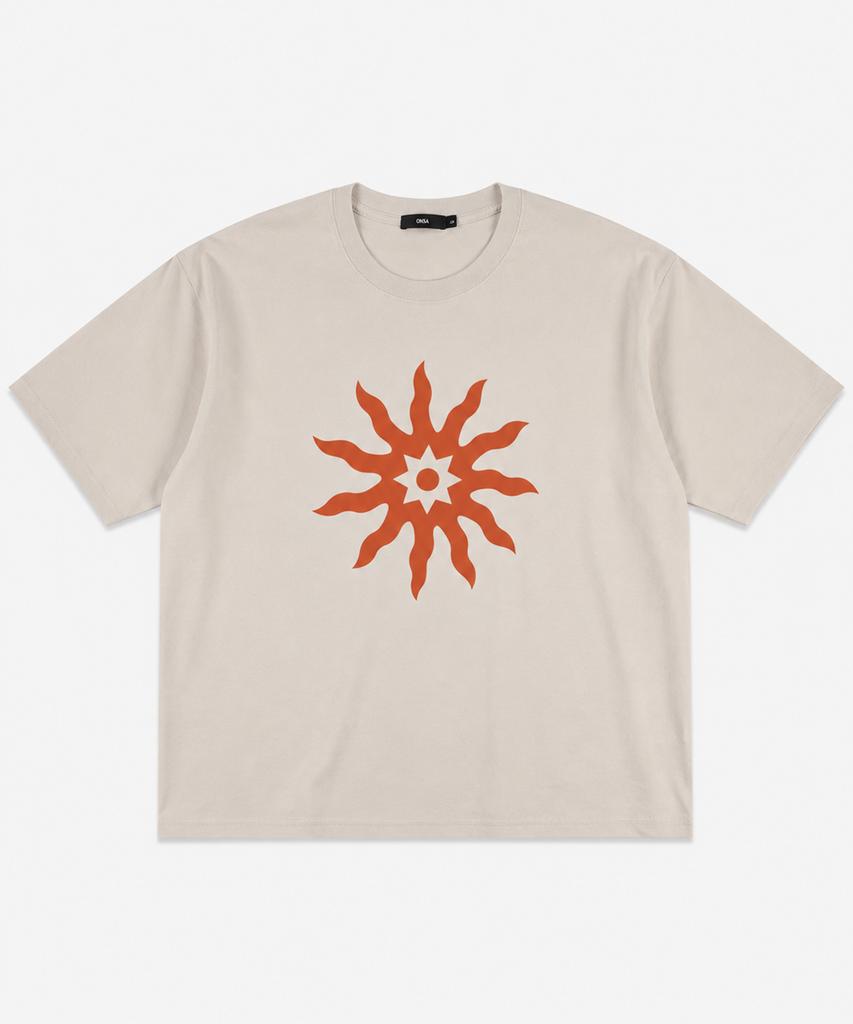Ousa Solar Bloom Printed Short Sleeve T-Shirt 7 Colors