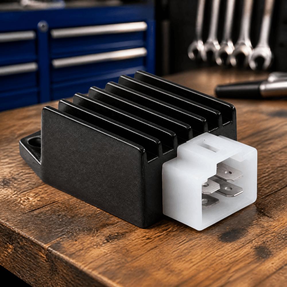 12V Voltage Regulator 4-Pin ATV Rectifier Regulator Durable Scooter Rectifier For ATV