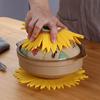 Silikon-Topfuntersetzer Topfmatte Sonnenblume Pfanne Topfhalter Hitzebeständig Rutschfest Heißes Geschirr Untersetzer für Küche Esstisch Arbeitsplatte