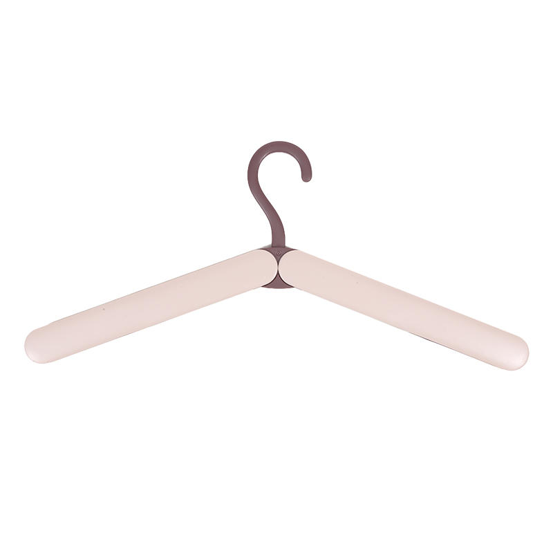 Collapsible Travel Hangers Lightweight Foldable Space-Saver Closet Clothes Hangers with Hidden Clips for Jackets Pants