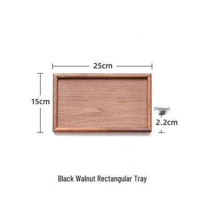 ZISIZ Black Walnut Wood Tray