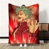 Anime S-Seven Deadly Sins Throw Flannel Fluffy Soft Blanket Warm Skin-Friendly Throw For Sofa Bed Office Nap Winter