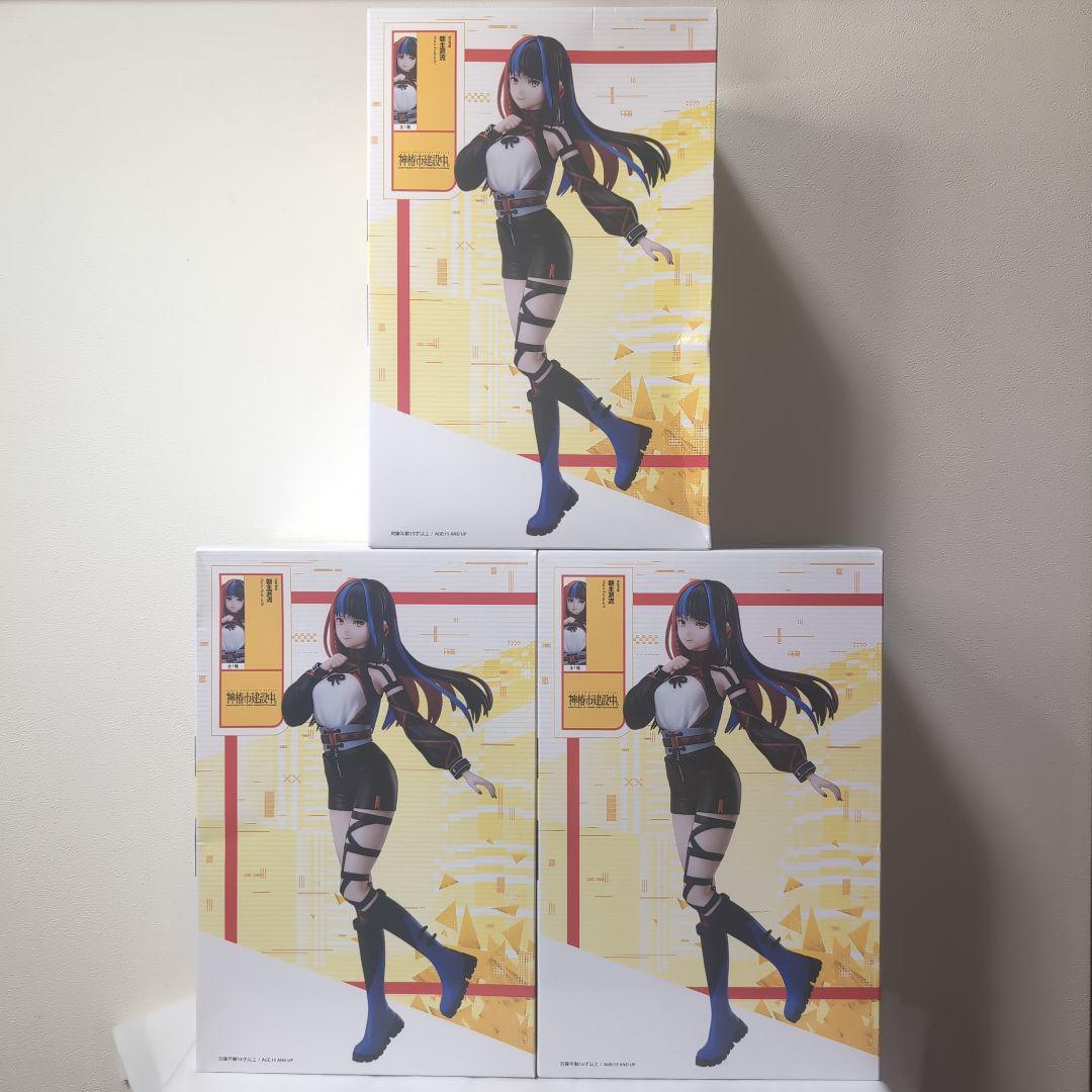 

[USED] Three Kamitsubaki City figures under construction. 1/7 scale figure, Round One exclusive, Asashu school.