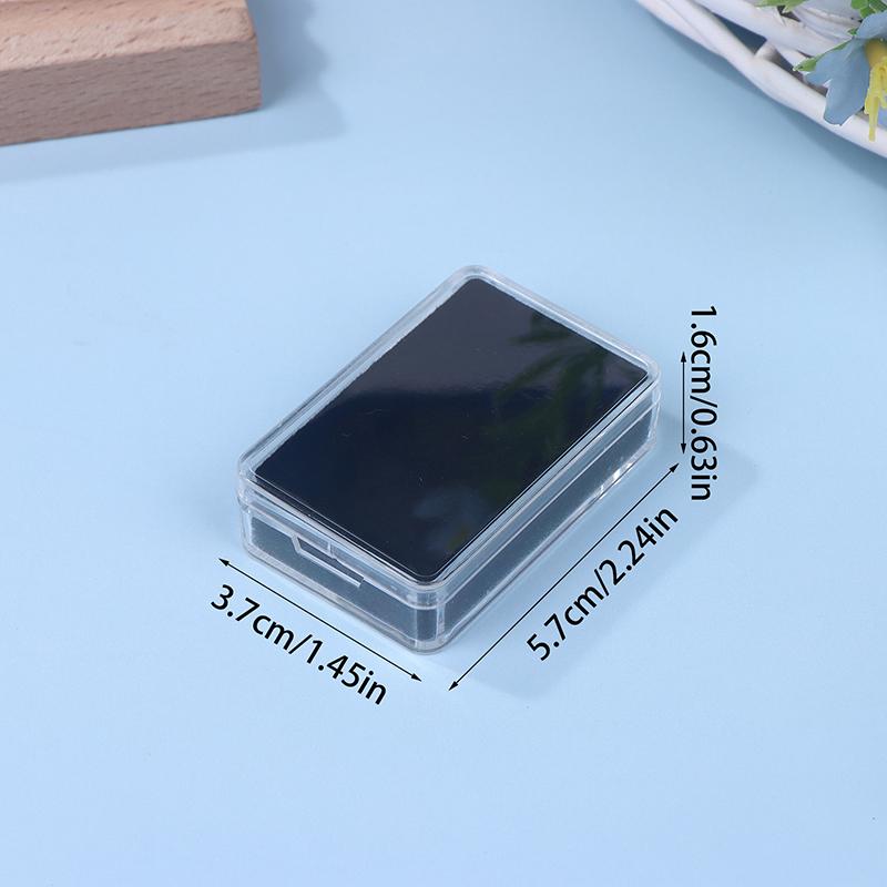 Clear Gem Storage Box - Foam-Padded Container for Loose Stones & Beads, Portable Jewelry Organizer with Secure Latch for Travel