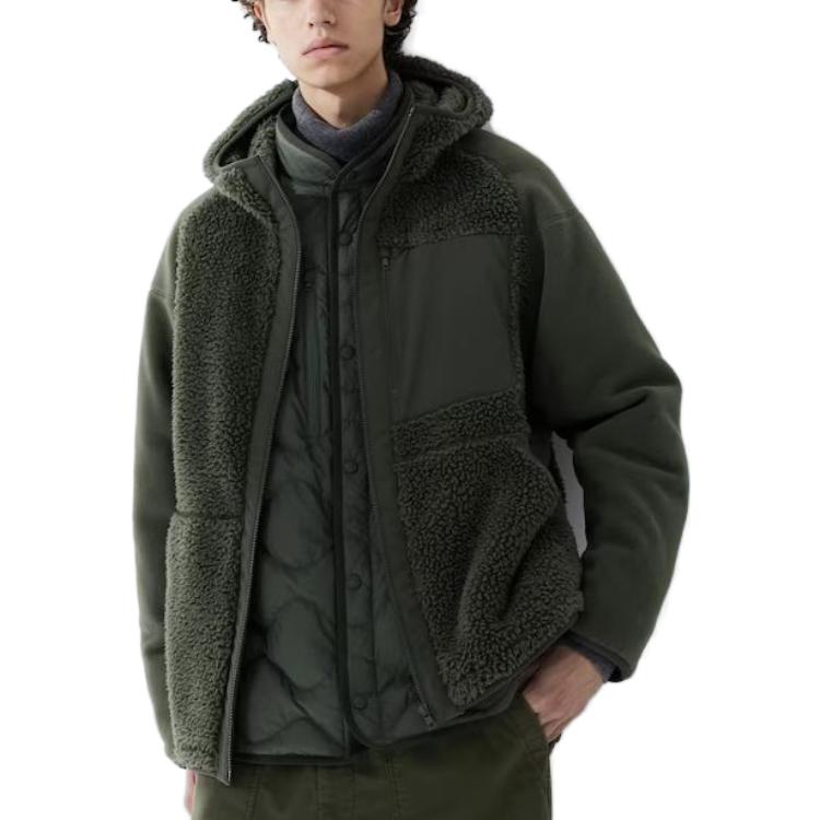 Uniqlo X White Mountaineering Collaboration FW23 Fleece Zip-Up Oversized Hoodie Unisex hoodies 463350-58