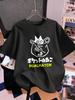 Cute Cat Cartoon Printing Short Sleeve TShirts Womens Summer Cotton Tee Shirts ONeck Comfortable Loose Tops Casual Clothes