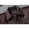 Chinese Size Vintage Red Brown Genuine Leather Jacket Men Soft Real Cowhide Black Winter Coat Biker Jackets Jaqueta Masculina De Couro