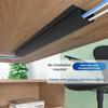 40cm PVC Desk Cable Tray Cable Management Under Desk Channel Cable Raceway Cord Hider No Drilling for Home Office Wire Organizer