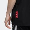 Men's adidas originals Printing Casual Sports Short Sleeve Black T-Shirt H09193