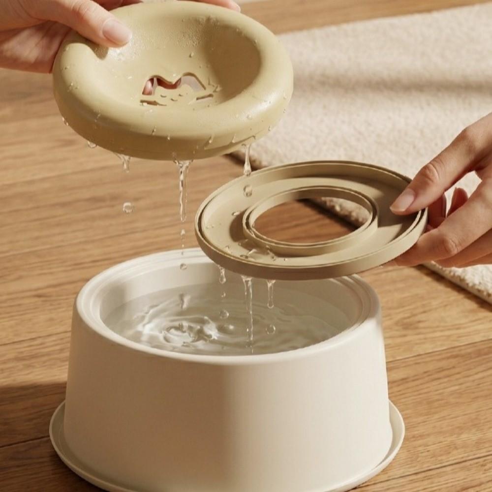 Non-Slip Pet Water Bowl Large Capacity Pet Feeding Dish Safe Slow Feeder Bowl Dog Use
