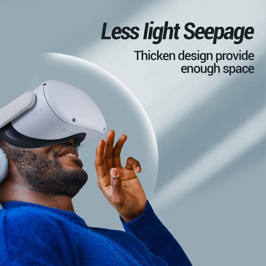 6IN1 VR Cover Fitness Facial Interface Bracket PU Leather Foam Cushion Anti-fogging Sweatproof Face Cover For Oculus Quest 2