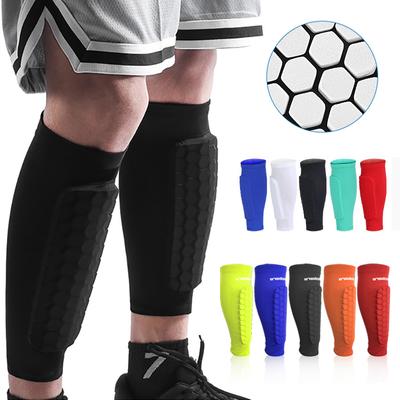 1 Pair Men Women Teen Kids Football Shin Guard Anti-collision Compression Basketball Leg Warmers Gym Soccer Leg Calf Sleeves