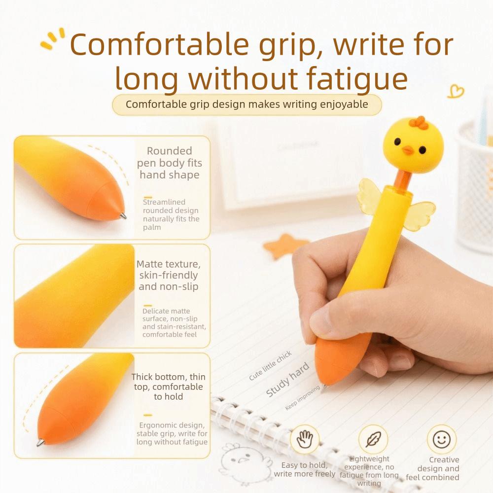 Black Ink Retractable Ballpoint Pens Quick Dry Writing Pens Creative Gel Pens Teachers
