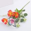 Yousheng Artificial Wildflowers Bouquet Fake Flower Eucalyptus Stem with Butterfly Faux Silk Floral Arrangement for Farmhouse Table Centerpiece Home