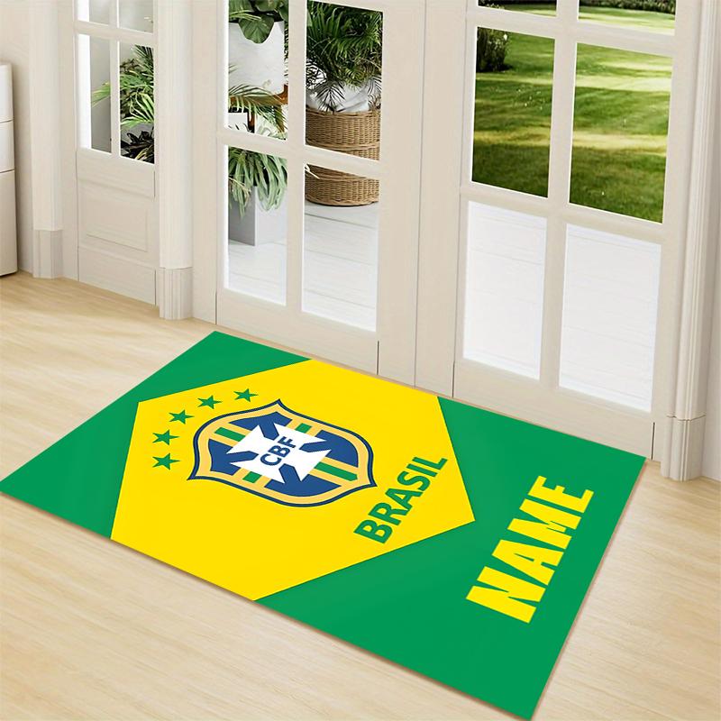 Custom Name Wolves Crest Badge Carpet Rug Customizable Soft Washable Anti-Slip Home Living Room Sofa Mats Personalized Rug. 0909201