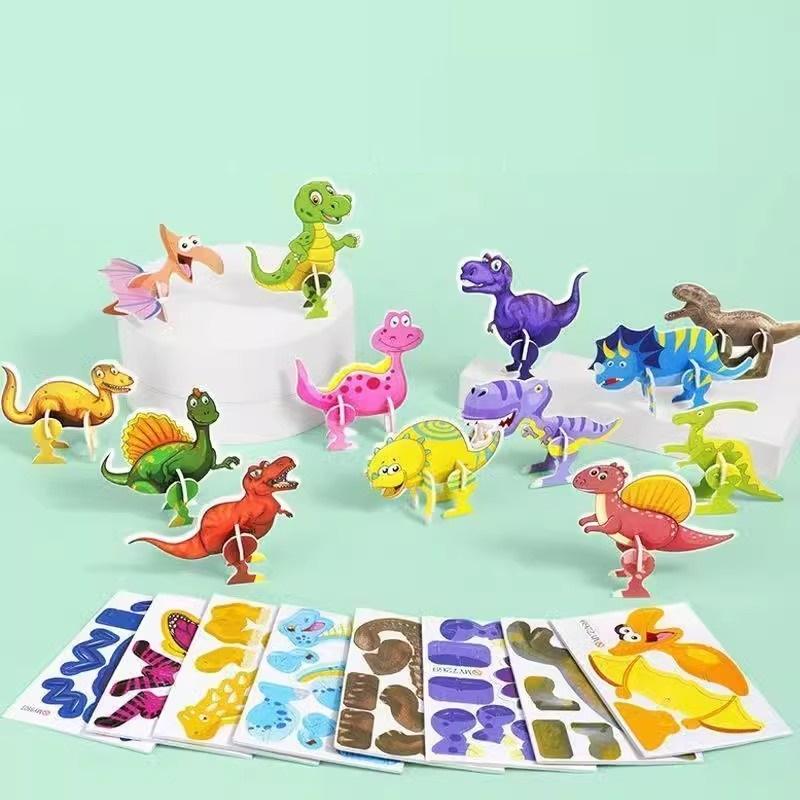 30PCS 3D Fun Mini Animal DIY Jigsaw Puzzles Toys for Kids Birthday Party Favors Classroom Rewards Baby Shower Educational Gifts