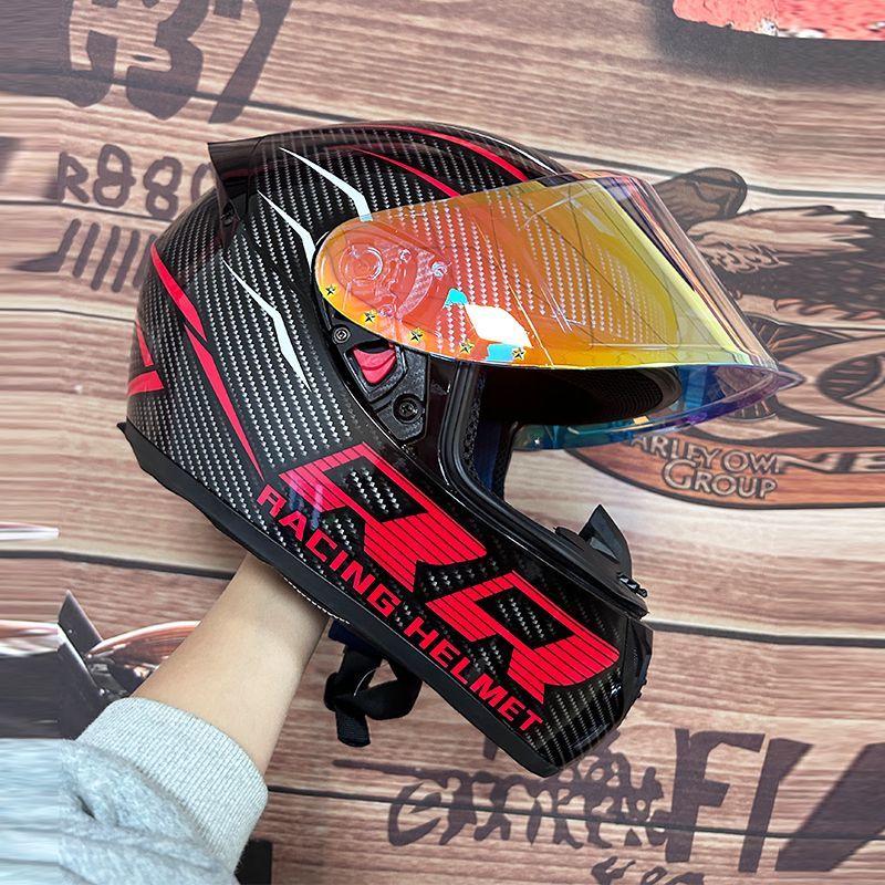 New Retro Full Face Motorcycle Helmet with Universal Day/Night Lens