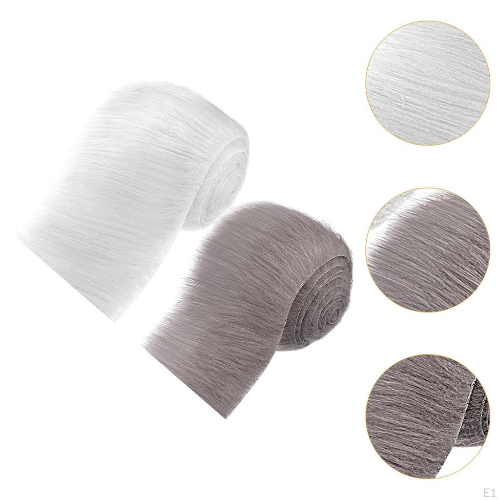 Kunstfell Stoffmaterial DIY Bastelbedarf Plüschband Vorgeschnittener Streifen für Weihnachtsbaum Hut Schuhe