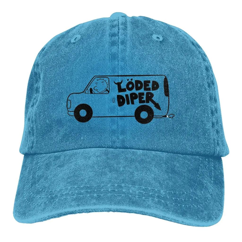 Loded Diper Van Trucker-Kappen Merchandise Retro Used Gewaschen Tagebuch eines Clowns Hut Für Unisex Stil Verstellbar