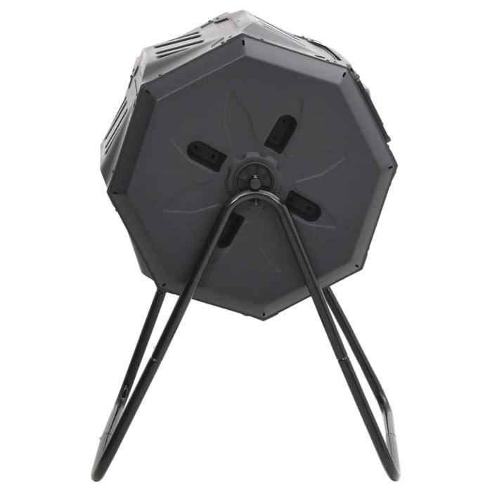 VidaXL Bac à compost de jardin Noir 73x64x95 cm 160 L 152232