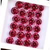 2.30 Carat CERTIFIED 12 pcs Natural Red Ruby Round Cut Ring Size Loose Gemstone
