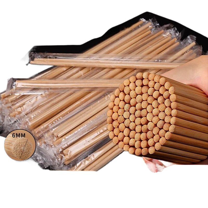 Individually Wrapped Carbonized Bamboo Chopsticks for Home, Restaurant, and Hotel Use – Thickened, Disposable, Multi-Specification