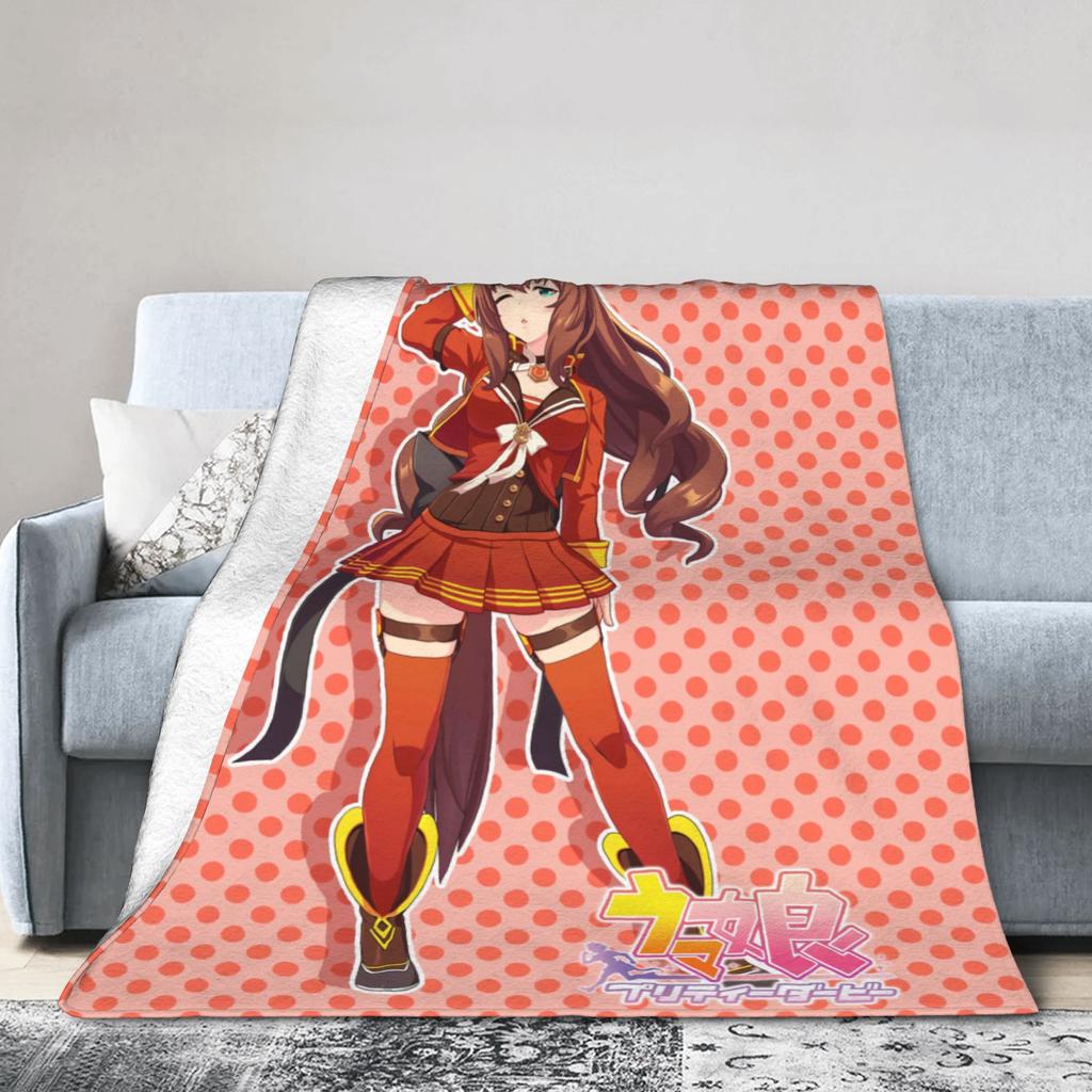 Nakayama Festa UmaMusume Pretty Derby Blankets Quality Soft Warm Throw Blanket Winter Girls Boys Home Decor Print Bedspread