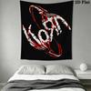 Korn Wall Tapestry Aesthetic Wall Hanging Printed Fabric Blanket Decorative Tapestries for Bedroom Living Room Home Decor