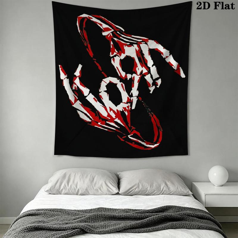 Korn Wall Tapestry Aesthetic Wall Hanging Printed Fabric Blanket Decorative Tapestries for Bedroom Living Room Home Decor