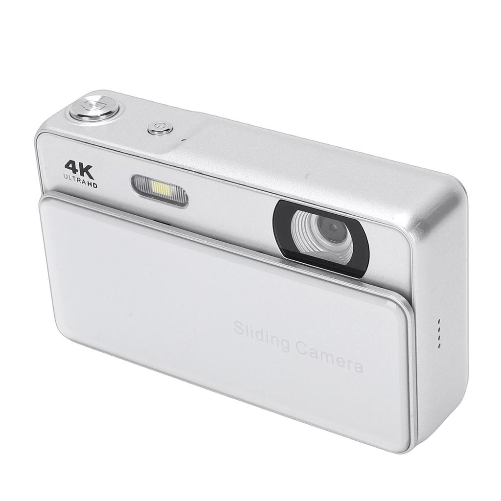 4K Sliding Digital Camera 64MP HD Auto   16X Digital Zoom Retro Students Camera with 2.8 Inch Screen for Travel Photography