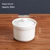 Zhaoran 4-inch Pure White Ceramic Double Boiler Stew Pot