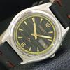 VINTAGE ORIENT AUTOMATIC 46943 JAPAN MENS BLACK COLOR DIAL WATCH A700158-5 R201-a700158