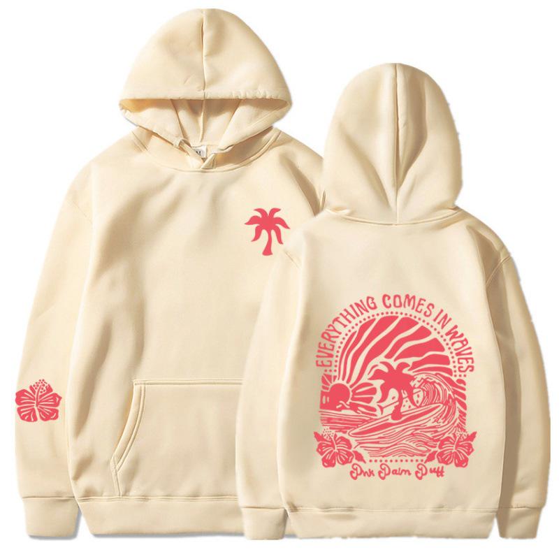 Chasing Sunsets Bedrucktes Lässiges Hoodie-Sweatshirt